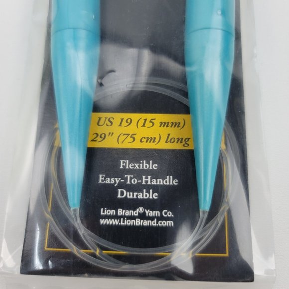 New Lion Brand Circular Knitting Needles Size US 19 (15 mm) 29" (75 cm) Long - Picture 4 of 6